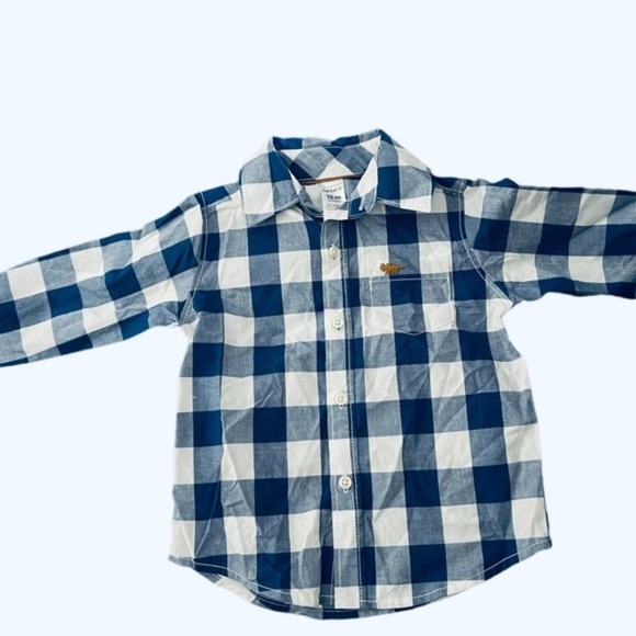 Carters Long- Sleeved Plaid baby boys  Button up Shirt size 18 months - Picture 1 of 6